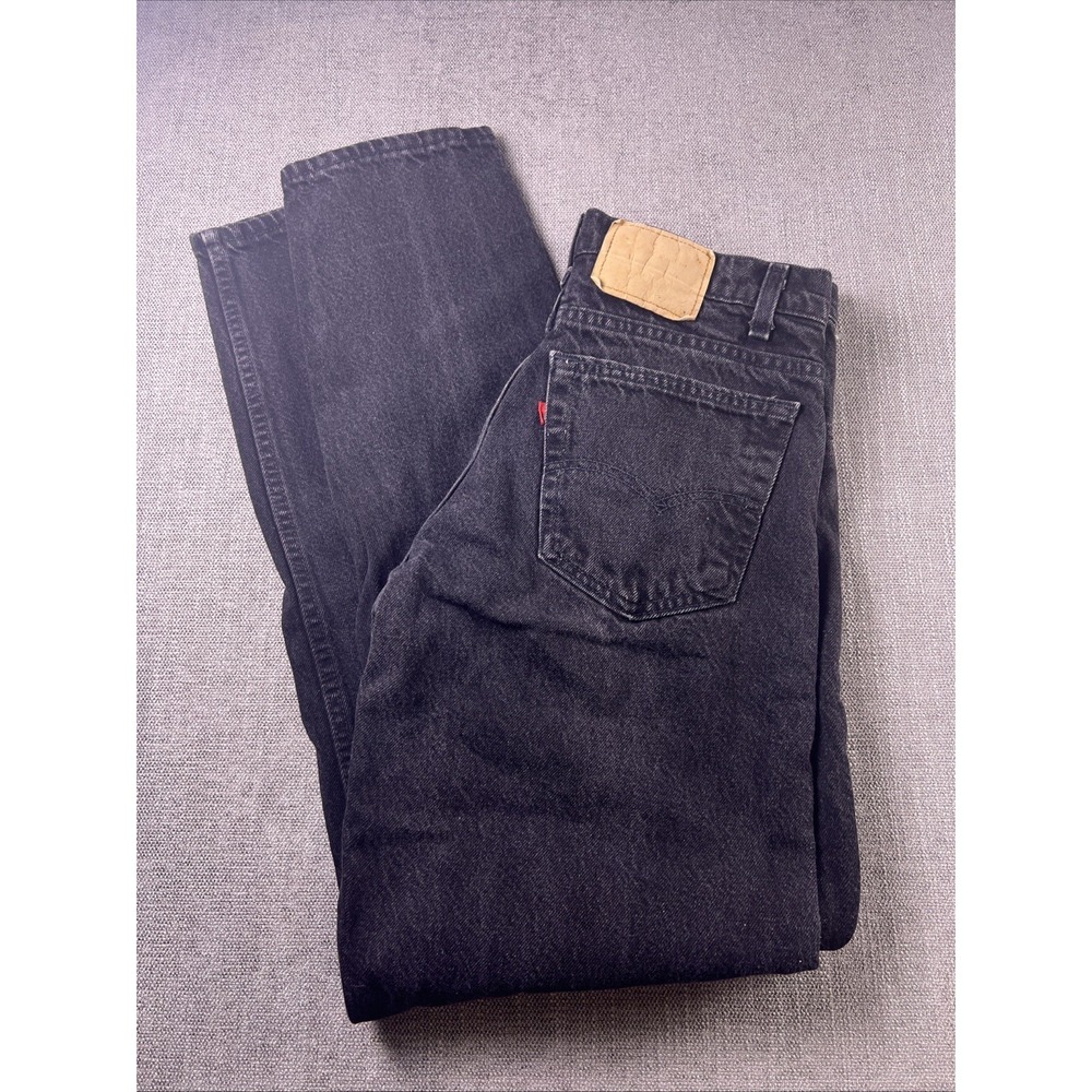 Vintage‎ Levi's 550 Jeans Men's 32x34 Black Grunge Biker 90's USA Tapered
